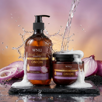 WNU OEM Minyak Biji Bawang Hitam Shampoo Penambah Volume Melembapkan Menutrisi Anti-Kusut Mengembangkan Rambut Gel-Like Menyegarkan Mengatasi Ketombe