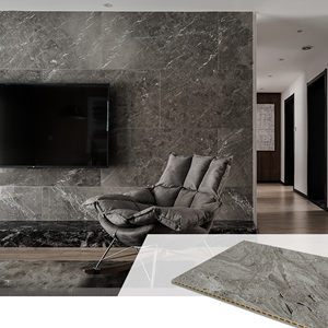 Panneau mural en Fiber de bois de bambou, imperméable, ignifuge, plaque de remplacement en <span class=keywords><strong>marbre</strong></span>, intérieur décoratif creux, panneau plat WPC - Product Image 4