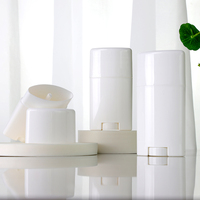 EU-Beauty Échantillon gratuit Récipients de déodorant de haute qualité 15g 15ml Nouveaux tubes de baume à lèvres ovales vides Récipient de déodorant en plastique
