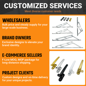 L'elegante maniglia della finestra in lega di alluminio bianca per <span class=keywords><strong>finestre</strong></span> residenziali offre un funzionamento regolare e una qualità duratura - Product Image 5