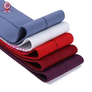新款尼龙半折叠松紧带折叠半包装带适用于服装配件编织红带鞋皮草