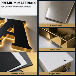 Insegne Luminose in Acciaio Inox 304 Certificate UL, Lettere Illuminate Personalizzate per Esterni, Qualità Commerciale - Product Image 3