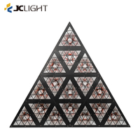 Offre Spéciale 16x30W pleine couleur Triangle matrice rétro effet de scène lumière Dmx Led Triangle Blinders matrice éclairage de scène