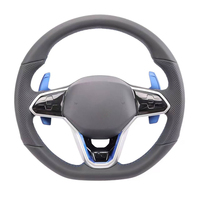 Volant en cuir demi-perforé personnalisé pour VW Volkswagen Golf R 5 6 7 8 Mk6 Mk7 MK8 8R R Gti CC B7 B8