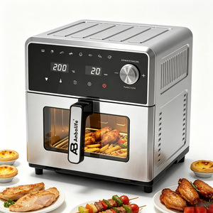 Friteuse à air Anbolife OEM 10L avec écran LED, <span class=keywords><strong>tiroir</strong></span> et grille antiadhésifs, élément chauffant inférieur, jusqu'à 80 % moins de graisse, appareil électroménager CE - Product Image 1