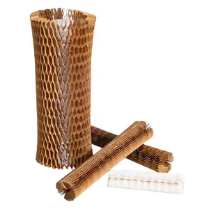 Biodegradable Honeycomb Paper Sleeve Eco-Friendly Custom Size Paper Wrap for Wine Bottle Fragile Goods