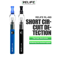 RELIFE RL-069 Lápiz de Resina para Soldar con Carga USB, Herramienta de Soldadura sin Soldador, Detector de Cortocircuitos para PCB de Teléfonos Móviles