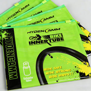 Sacs d'emballage en plastique givré à fermeture éclair personnalisés avec logo pour t-shirts imprimés, vente chaude, pour pneus de vélo - Product Image 1