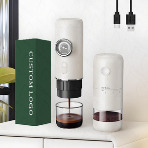 Son taşınabilir İtalyan tarzı kahve makinesi görsel basınç göstergesi kahve tozu kapsül çıkarma paslanmaz çelik çevre dostu - Product Image 2