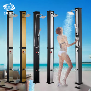 <span class=keywords><strong>Chauffe</strong></span>-<span class=keywords><strong>eau</strong></span> <span class=keywords><strong>solaire</strong></span> écologique pour piscine, or et noir, 40L, douche <span class=keywords><strong>solaire</strong></span> pour extérieur - Product Image 5