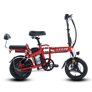 <strong>14</strong>-inch Ebike Electric Folding Bike 350W 48V Electric City Bike Folding Bicycle Electric <strong>Fat</strong> Tire E Bike - Product Image 3
