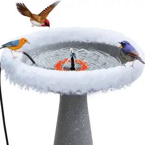 New Automatic Thermostatically Controlled Birdbath Deicer Water Heater for Garden Lawn Patio Outdoor Bird Bath De-icer Heater