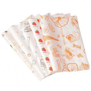 Custom Printed Deli Sandwich Burger <b>Food</b> <b>Wrapping</b> <b>Paper</b> <b>Food</b> Grade Greaseproof Wax <b>Paper</b> Sheet Custom Logo Wax <b>Paper</b> - Product Image 1