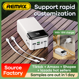 Neue Trend anschlüsse Remax Pd20W Schnelllade-Power bank 60000Mah mit Kabel Hochleistungs-Power bank mit großem Akku - Product Image 2