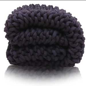 Livraison moderne d'une seule pièce Couverture tricotée en polyester recyclé épais épaisse pour jet lesté - Product Image 1