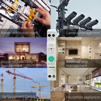 RMshebei 63A TUYA Zigbee Fuite de terre intelligente Disjoncteur domestique intelligent avec mesure 1P + N APP Télécommande pour téléphone portable