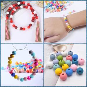 700 cuentas de madera sin terminar con hilo de yute 7 tamaños para manualidades - Product Image 5