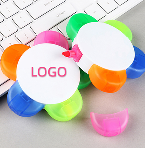 Biểu tượng tùy chỉnh Quà tặng khuyến mãi Mini Markers Set Flower Shape đa 5 Màu Bút Highlighter - Product Image 5