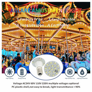 E14 E10 vui chơi giải trí <span class=keywords><strong>LED</strong></span> Pixel điểm đèn <span class=keywords><strong>60V</strong></span> 24V Trắng Cabochon bóng đèn công viên giải trí đi xe ánh sáng - Product Image 3