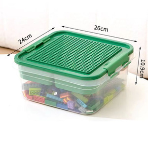 Caja de Almacenamiento de <span class=keywords><strong>Lego</strong></span> con Compartimentos para Piezas Pequeñas, Caja de Almacenamiento de Juguetes para Niños y Caja de Empaque para Piezas de Ensamblaje, a Prueba de Polvo y Transparente - Product Image 5