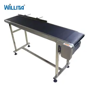 Automated High Quality Small Industrial Assembly Line Flat PVC Rubber Belt Conveyor System Machine