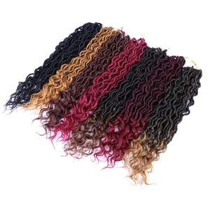 Pelo <span class=keywords><strong>de</strong></span> ganchillo 1b/27, cabello Real Fuax <span class=keywords><strong>de</strong></span> 14 y 12 pulgadas, ondulado, precio <span class=keywords><strong>de</strong></span> fábrica, natural, 20 diosa recta, pérdida <span class=keywords><strong>de</strong></span> imitación, 18 pulgadas - Product Image 3