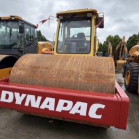 Rouleau compresseur vibrant à tambour unique Dynapac CA602D d'occasion, 20 tonnes, compacteur de sol d'occasion, d'origine suédoise, pour autoroute