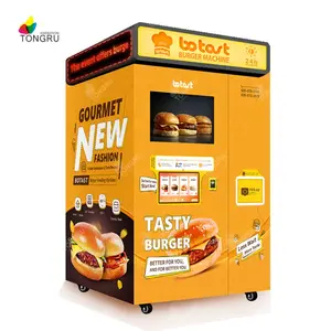 China Hersteller Custom Smart Burger Maschine beheizt Hot Food Hamburger Verkaufs automat Voll automatisch mit Touchscreen