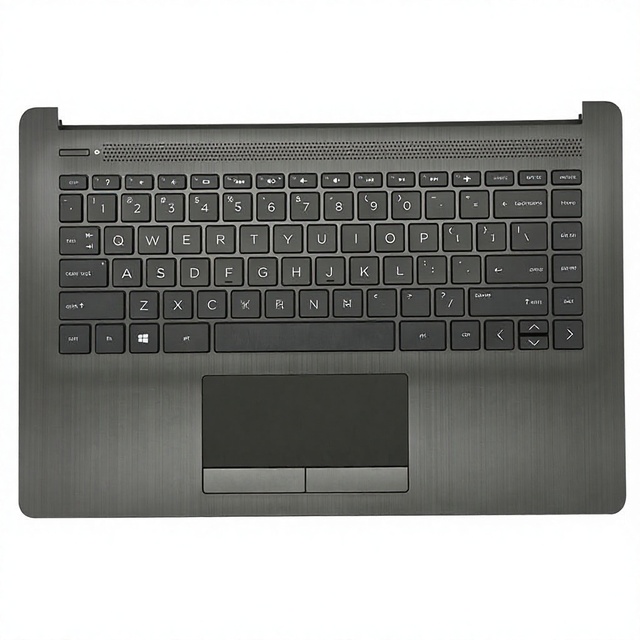 For HP Pavilion 14-CM 14-CK Brand New Condition Compatible Palmrest with Grey Backlit Keyboard Touchpad L23242-001