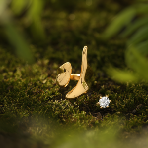 Fashion <b>Ring</b> 316L Stainless Steel PVD Gold Plating Sustainable Resistant Statement Jewelry - Product Image 3