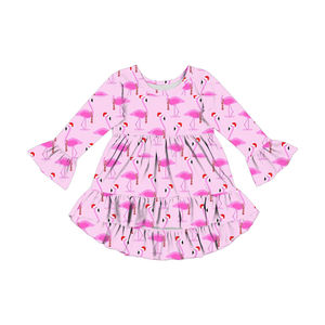 <span class=keywords><strong>Robe</strong></span> de noël <span class=keywords><strong>pour</strong></span> filles, nouveau style, tenue à carreaux <span class=keywords><strong>noire</strong></span> et rouge, manches cloches, vêtement d'hiver à volants, boutique, nouvelle collection - Product Image 3