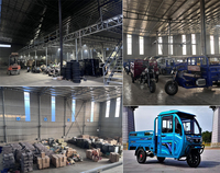 Triciclo de Carga de Cabina Completa de Alta Calidad, Motocicleta de Tres Ruedas para Transporte de Mercancías