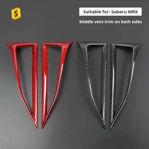 Promotion : Décoration en fibre de carbone véritable pour Subaru WRX 22-23, sortie d'air latérale centrale, technique de tissage transfrontalier - Product Image 4