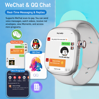 Jam Tangan Pintar dengan Kartu SIM, Layar AMOLED, Kamera Putar, WeChat, QQ Chat, Pengisian Daya Nirkabel, Android Wear untuk Pelajar