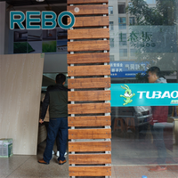 Panneaux de revêtement de façade modernes en bois de bambou Solution de mur extérieur ignifuge et imperméable avec capacité de conception graphique