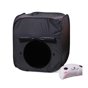 Tienda de campaña sensorial portátil plegable de tela negra para niños de 4 a 6 años, casa de juegos interior unisex para niños - Product Image 4