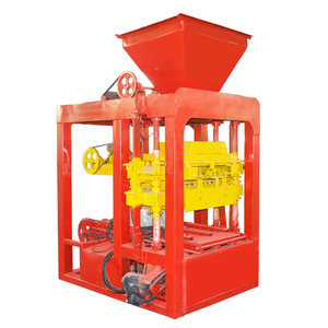 เครื่องทำบล็อกคอนกรีตแบบกึ่งอัตโนมัติ QTJ4 26 พร้อมระบบสั่นสะเทือน สำหรับทำอิฐบล็อกทรายซีเมนต์แบบกลวงและแบบตัน ราคา - Product Image 5