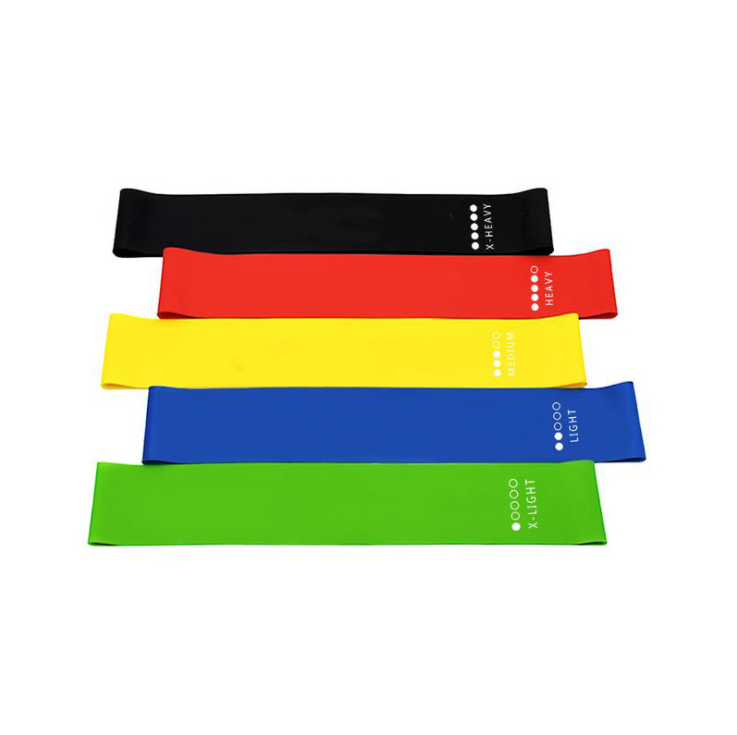 5 in 1 Yoga Resistance Latex Rubber Bands Resistance Loop Band Indoor Fitness Elastic Bands
