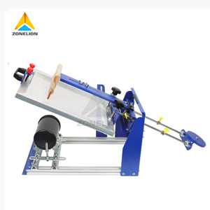 High Quality Round Bottle Screen Printing Machine, Easy to Operate, Manual Curved Surface Design, 1-color Printing