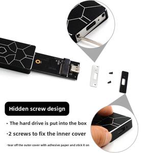 M.<span class=keywords><strong>2</strong></span> Protocolo dual NGFF/NVMe Tipo-C 3,1 Caja Transmisión de alta velocidad USB 3,1 SSD Caja de unidad de estado sólido para aplicaciones móviles - Product Image 3