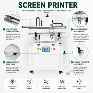 Macchina Serigrafica Manuale di Precisione con Tavolo di Stampa a Micro-Regolazione e Aspirazione a Vuoto per Personalizzazione di Piccoli Lotti - Product Image 2