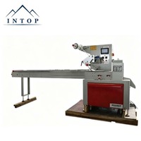 Machine d'emballage multifonctionnelle Flow Pack pour pain, gâteaux, biscuits, barres protéinées, emballage en forme de coussin, petite entreprise