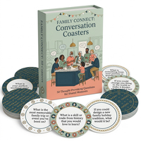 Juego de Cartas de Conversación de Doble Cara con Impresión Personalizada, 365 Días, para Regalos Familiares, Juego de Rompecabezas para Grupos