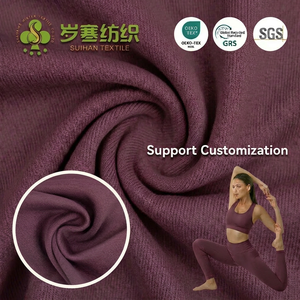 Tela de Microfelpa Anti-Pilling, Tejido de Doble Punto de Algodón <span class=keywords><strong>Suave</strong></span>, Poliéster y Elastano para Sudaderas y Hoodies de Lujo - Product Image 1