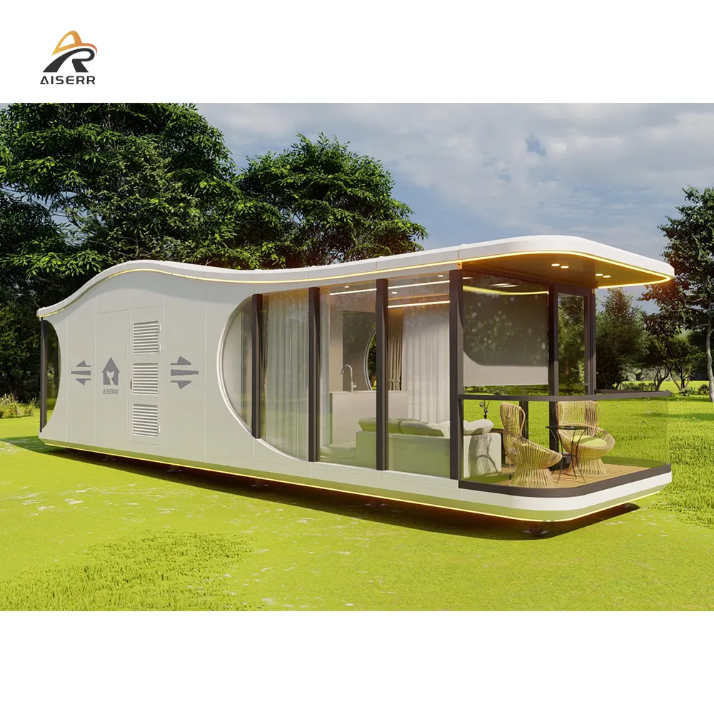 Mô-đun cabin di chuyển prefab nhà phẳng nhà gian hàng cửa hàng Viên nang mô-đun nhà khách sạn nhỏ Nhà Cắm Trại Pod