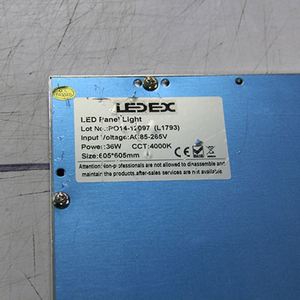 Panneau lumineux LED de plafond ultra-plat 60x60 avec cadre rétroéclairé et driver pour photographie et vidéo intérieure – Éclairage de plafond élégant - Product Image 4