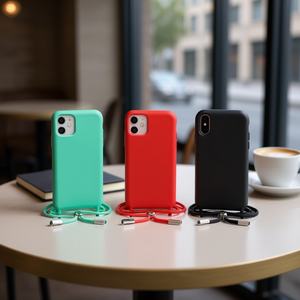 Funda para teléfono DAM para iPhone 13 Pro Max con correa para colgar en varios colores - Product Image 3