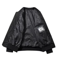 Chaqueta Bomber de Alta Calidad para Hombre LAYENNE, Estilo Universitario de Invierno a la Moda con Diseño de Letras Bordadas de Béisbol