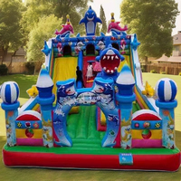 Château gonflable de grande taille personnalisé en PVC de haute qualité, parc de jeux gonflable extérieur, toboggan, maison de rebond, jouet pour enfants et adultes, souffleur