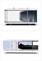 Mini villa de luxe personnalisée en acier préfabriqué, capsule spatiale modulaire, maison conteneur pour hôtel, appartement, école avec design moderne